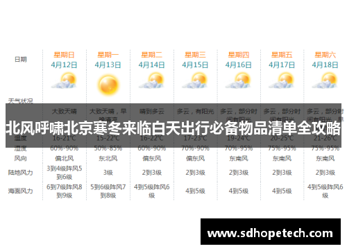 北风呼啸北京寒冬来临白天出行必备物品清单全攻略